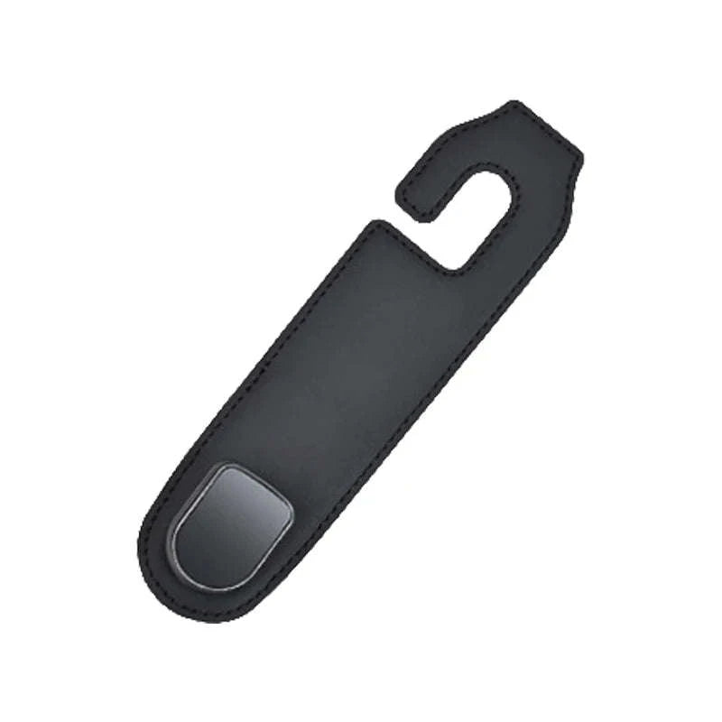 Hidden Car Back Seat Hook with Leather Cover-Beige 1pc