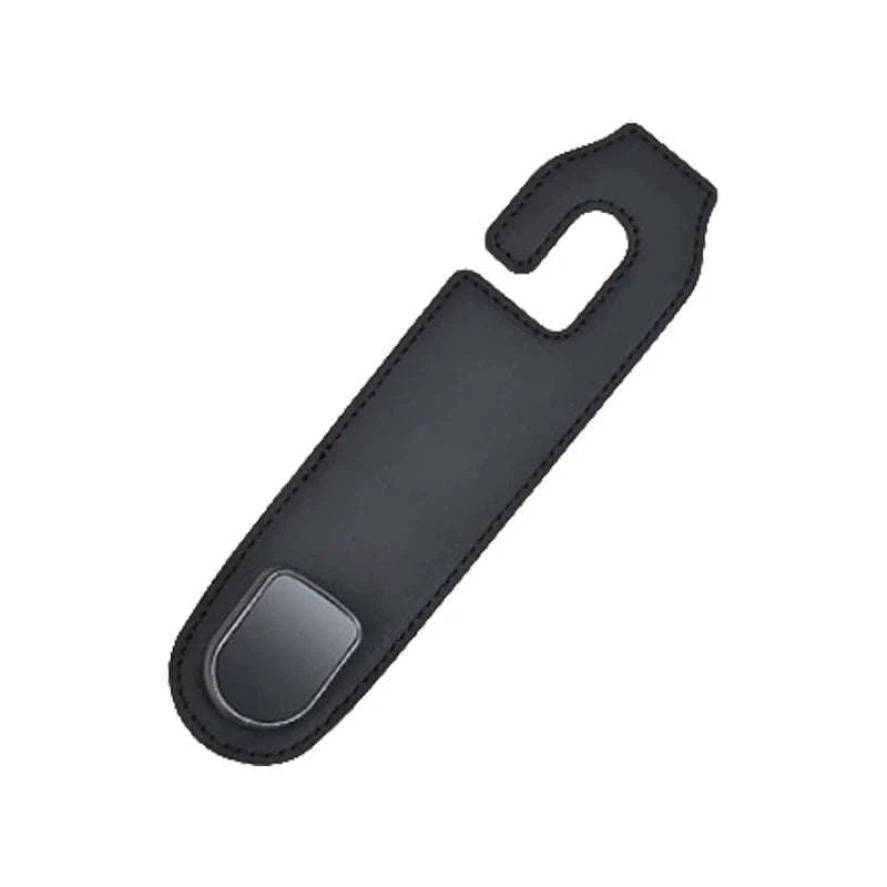 Hidden Car Back Seat Hook with Leather Cover-Beige 1pc