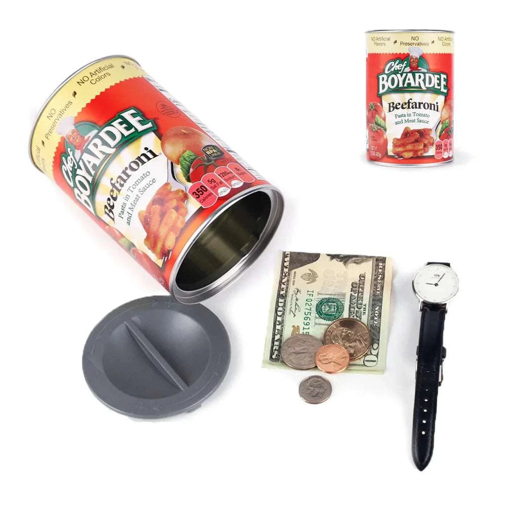 Hidden Diversion Safe Can Secret Stash for Cash & Valuables-Tomato