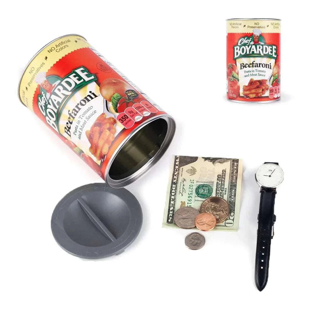 Hidden Diversion Safe Can Secret Stash for Cash & Valuables-Tomato