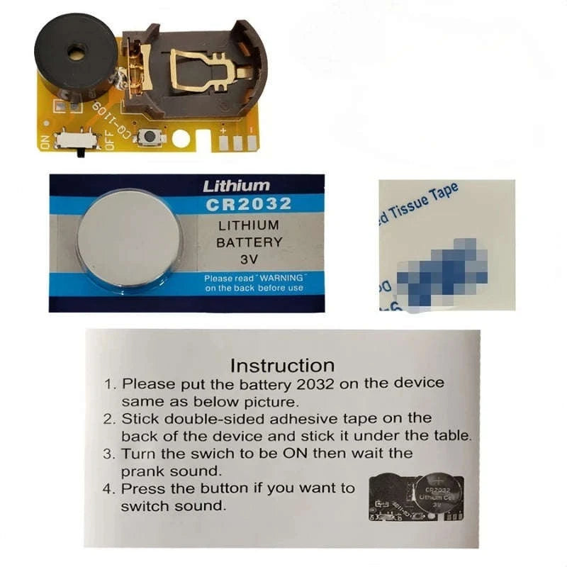Hidden Prank Noise Generator with Realistic Buzz and Annoying Sounds-Red