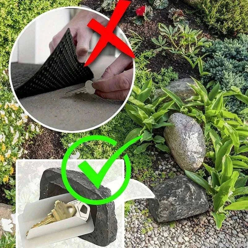 Hidden Rock Key Box for Outdoor Spare Key Storage-5Pcs