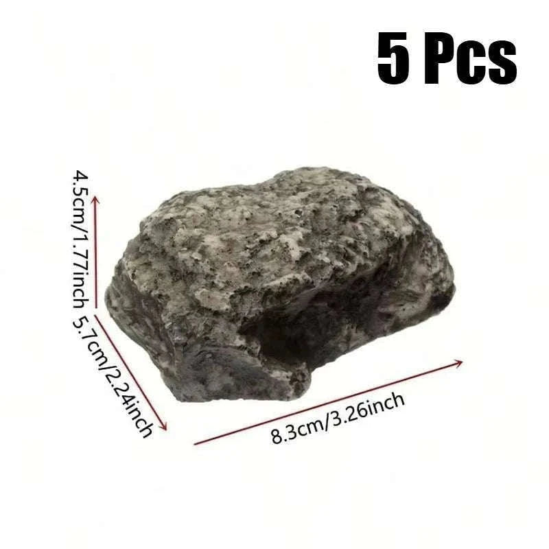 Hidden Rock Key Box for Outdoor Spare Key Storage-5Pcs