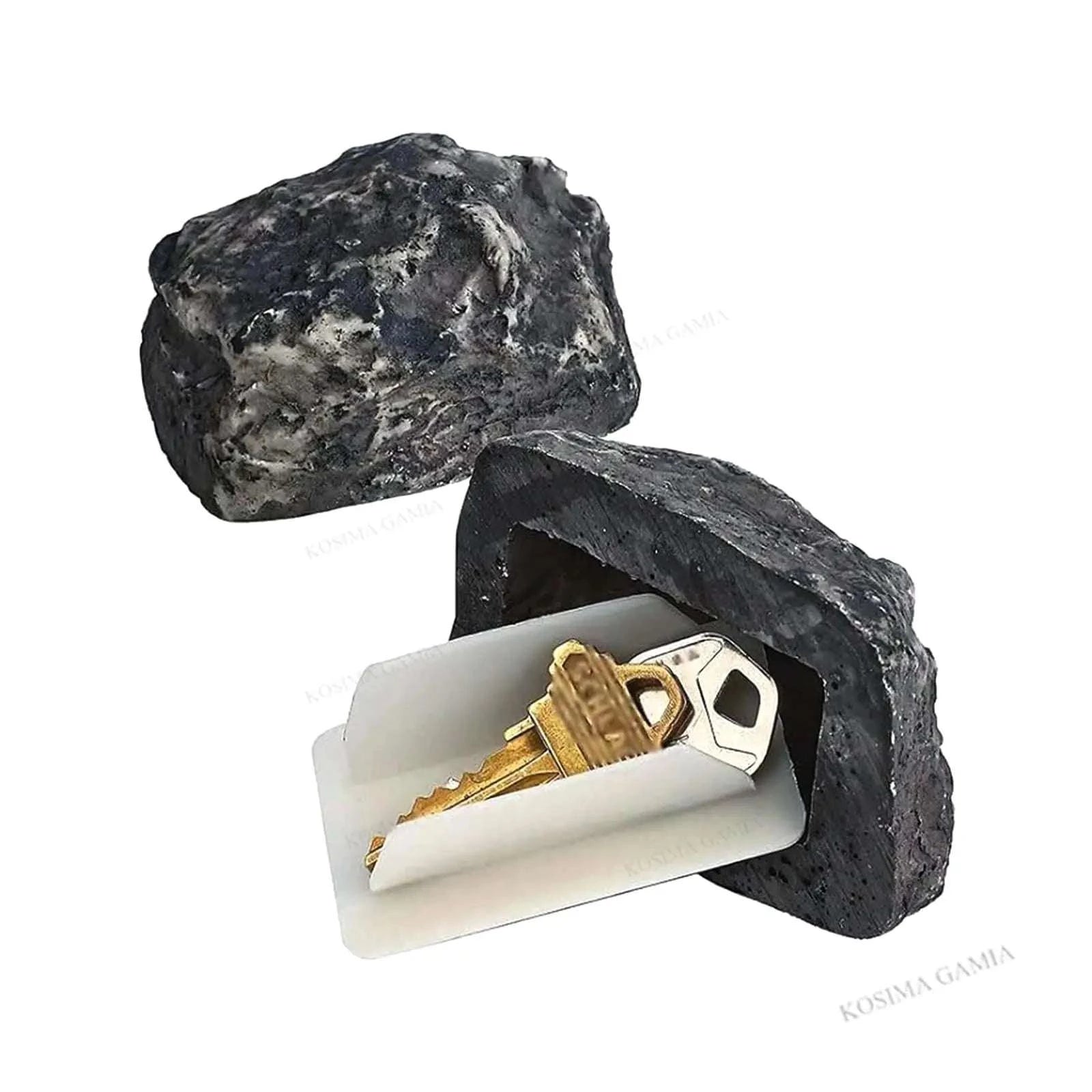 Hidden Rock Key Box for Outdoor Spare Key Storage-5Pcs