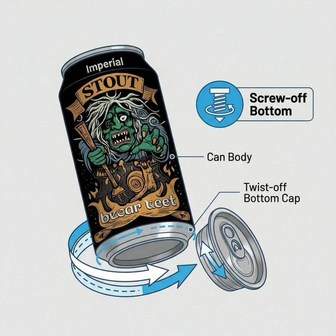 Hidden Safe Can for Cash Jewelry Pills – Discreet Storage Box-Black