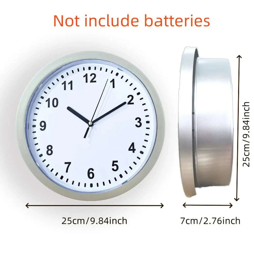 Hidden Wall Clock Safe with Secret Compartment for Valuables-Yellow 1PC