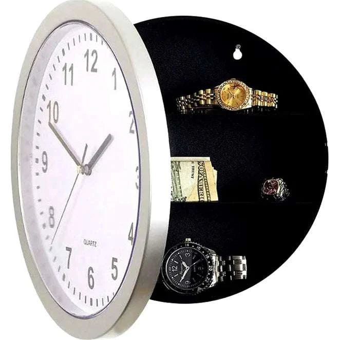 Hidden Wall Clock Safe with Secret Storage for Cash & Valuables-