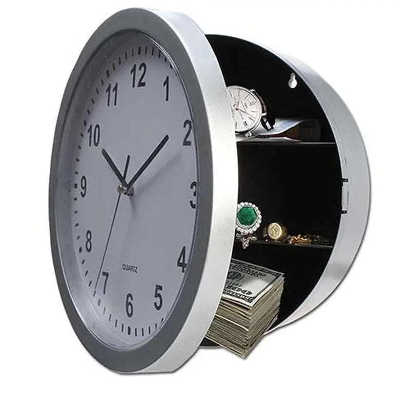 Hidden Wall Clock Safe with Secret Storage for Cash & Valuables-