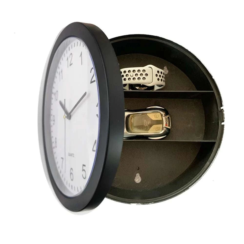 Hidden Wall Clock Safe with Secret Storage for Cash & Valuables-