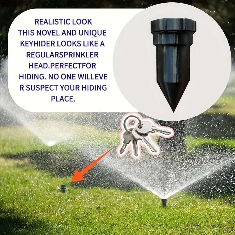 Hidden Watering Can Key Safe for Garden Outdoor Security Storage-black