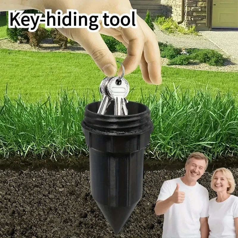 Hidden Watering Can Key Safe for Garden Outdoor Security Storage-black