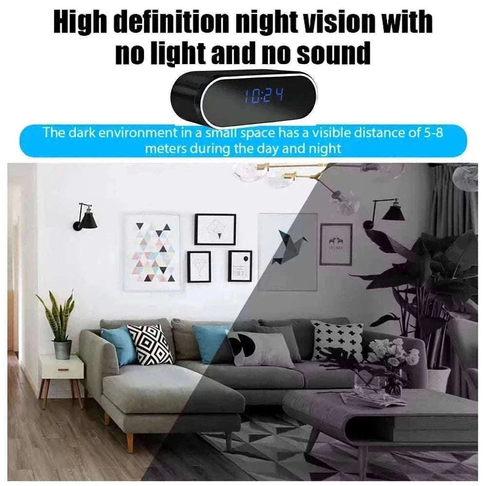 Hidden WiFi Clock Camera with Night Vision & Motion Detection-New camera / Add 32GB SD card / China Mainland