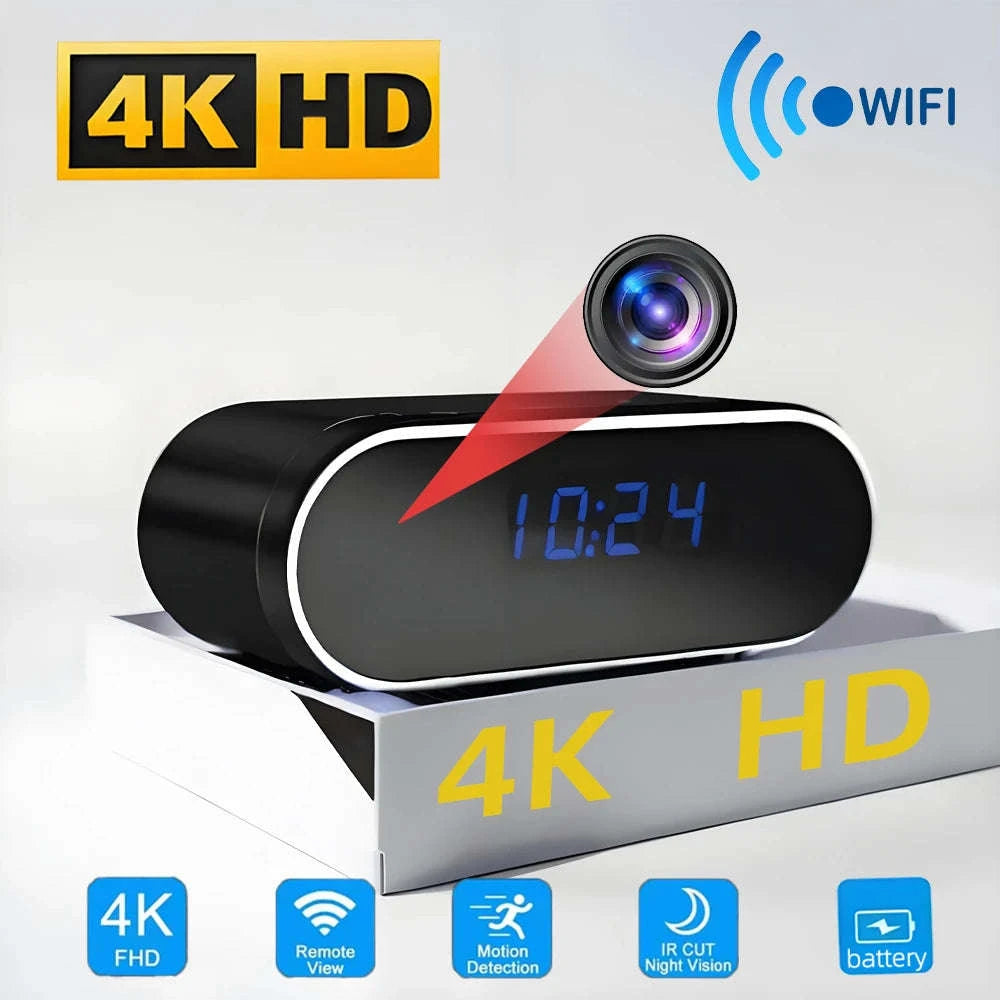 Hidden WiFi Clock Camera with Night Vision & Motion Detection-New camera / Add 32GB SD card / China Mainland