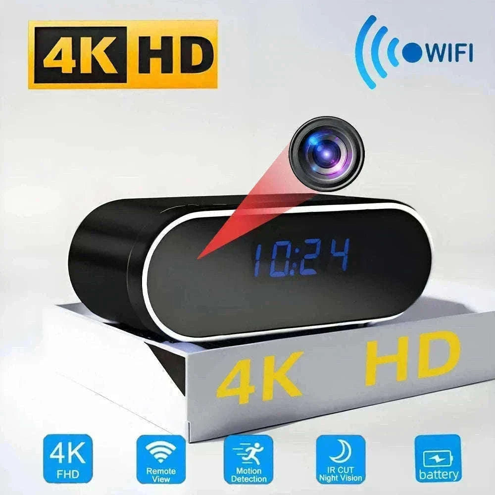 Hidden WiFi Clock Camera with Night Vision & Motion Detection-New camera / Add 32GB SD card / China Mainland