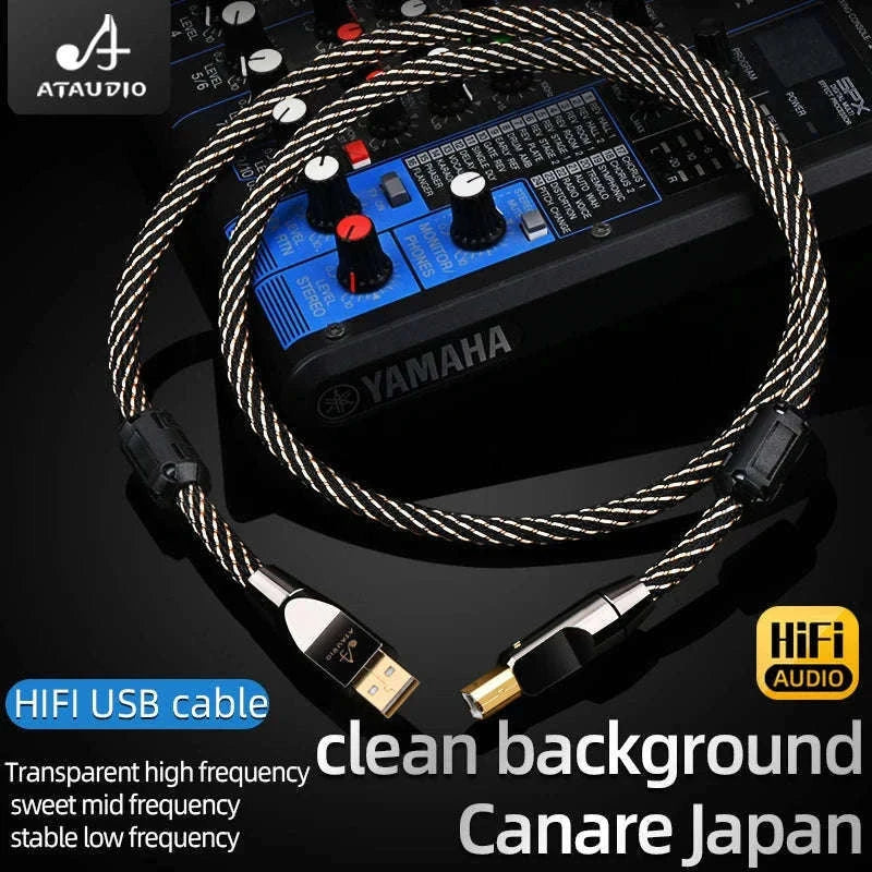 HiFi USB OTG Audio Cable Type C/A to Type B for DAC and Sound Card-1.5m / Upgraded A-C