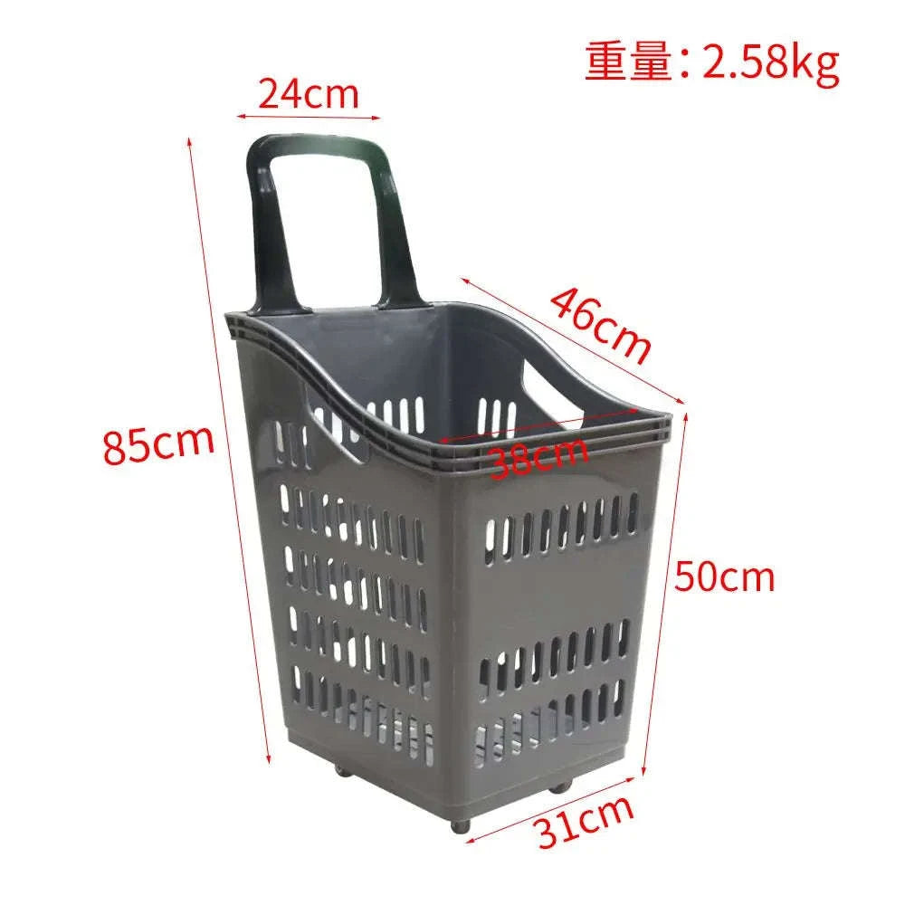 High Back Shopping Trolley Basket-10 high-backed baske