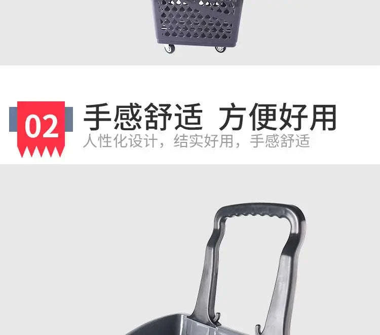 High Back Shopping Trolley Basket-10 high-backed baske