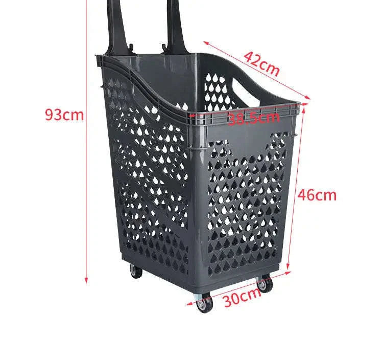 High Back Shopping Trolley Basket-10 high-backed baske