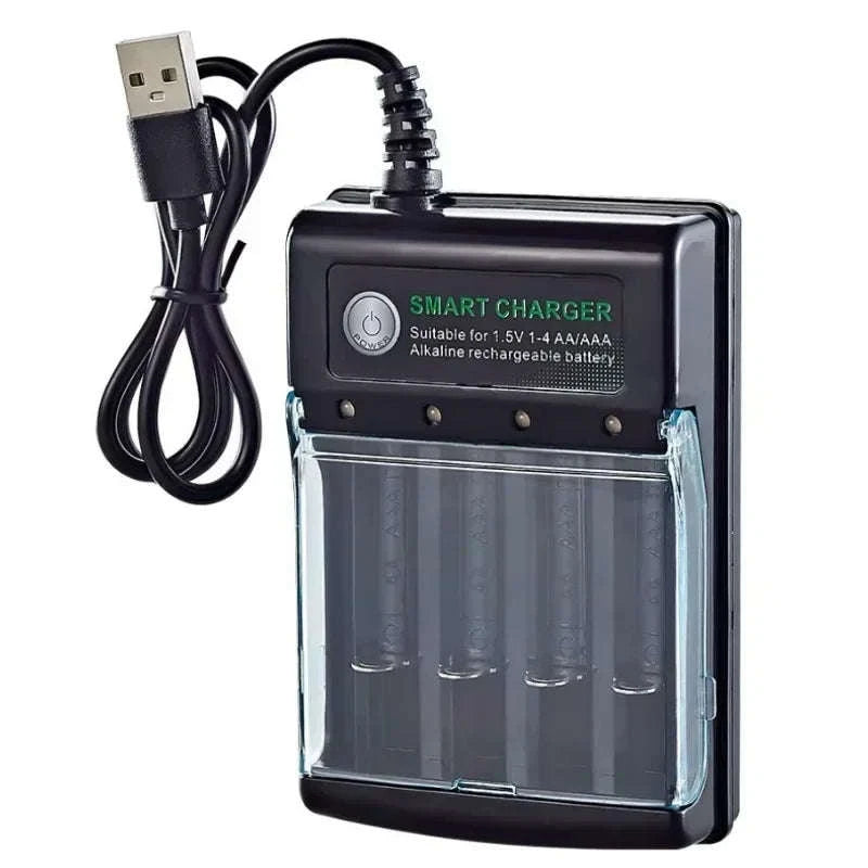 High-Capacity AA & AAA Rechargeable Battery Pack-16 PCS -charger box