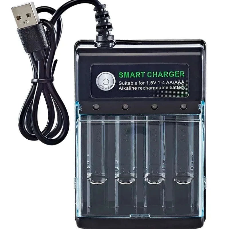 High-Capacity AA & AAA Rechargeable Battery Pack-16 PCS -charger box