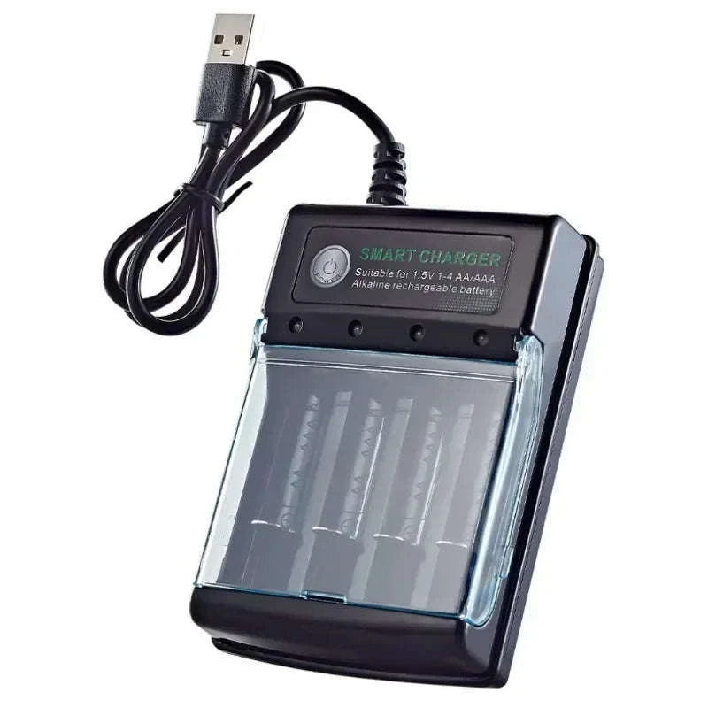 High-Capacity AA & AAA Rechargeable Battery Pack-16 PCS -charger box
