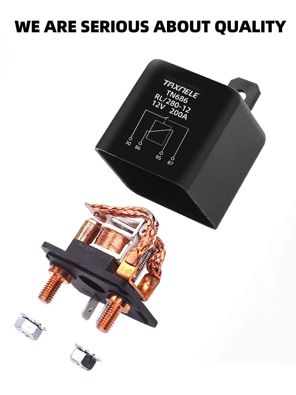 High Current Automotive Start Relay 100A–200A-24V / 200A