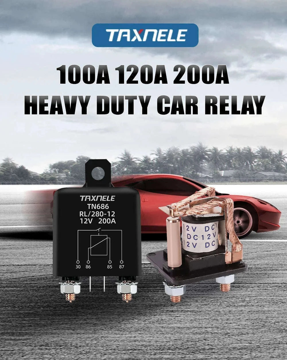High Current Automotive Start Relay 100A–200A for Reliable Starting-24V / 200A