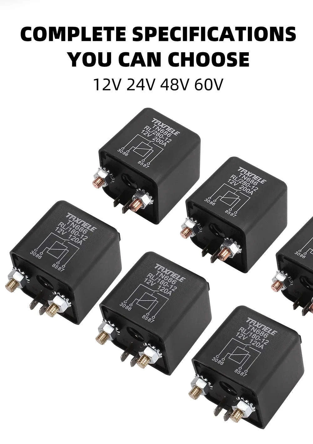 High Current Automotive Start Relay 100A–200A for Reliable Starting-24V / 200A