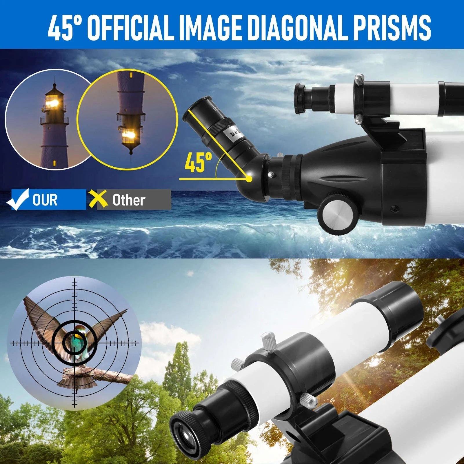 High-Definition Astronomical Telescope with Finderscope and Phone Mount-Telescope / GERMANY