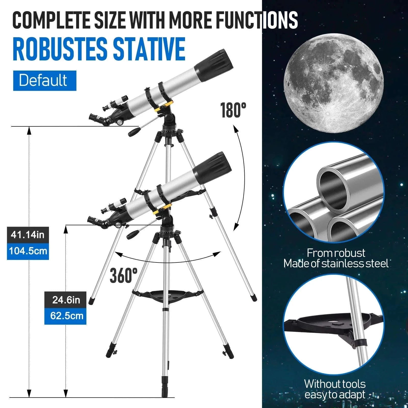 High-Definition Astronomical Telescope with Phone Mount-Telescope / GERMANY