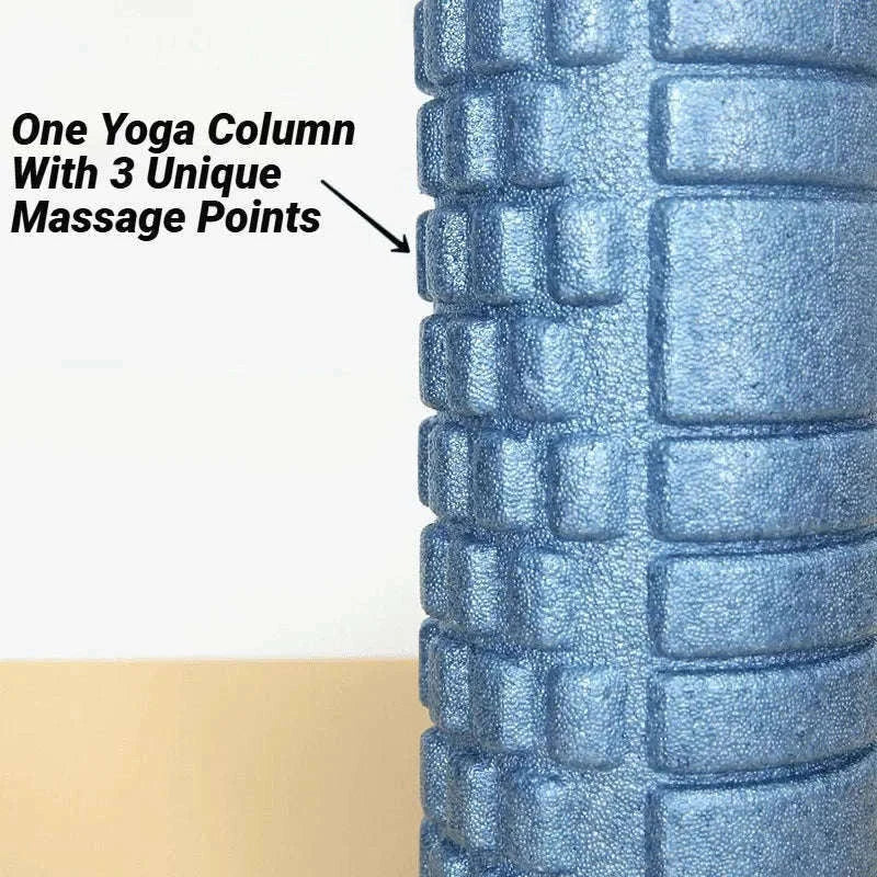 High-Density Foam Roller 33cm for Deep Muscle Relief & Recovery-Black (33x14cm)