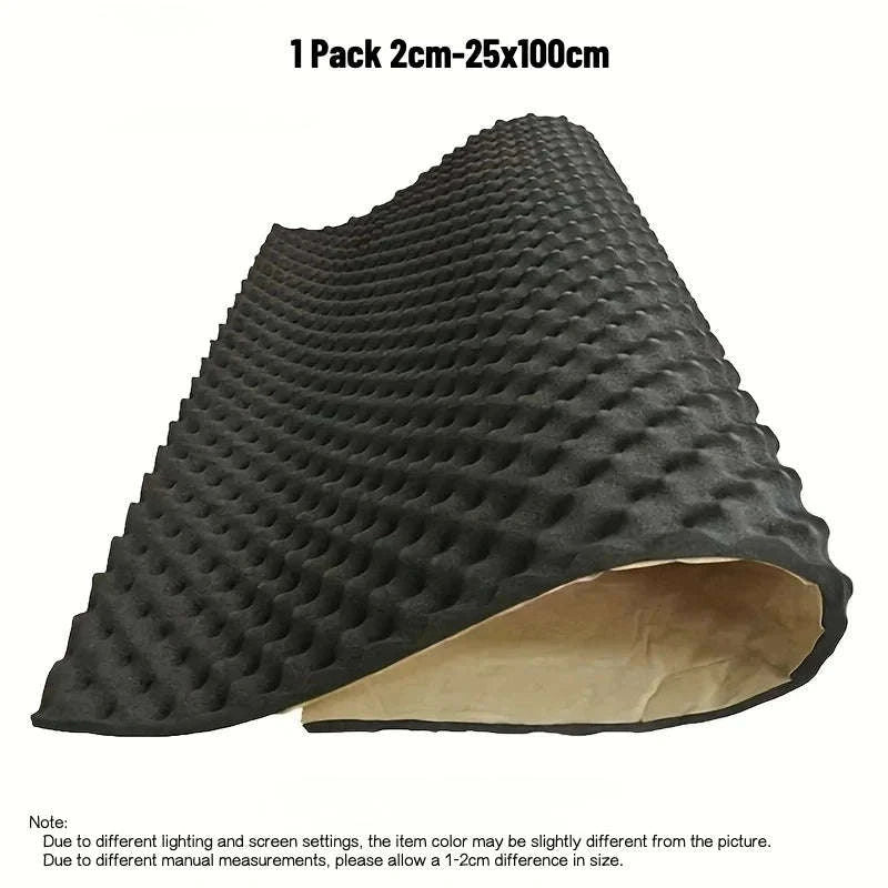 High-Density Self-Adhesive Soundproofing Insulation Cotton Panels-4PCS-200x50x2cm