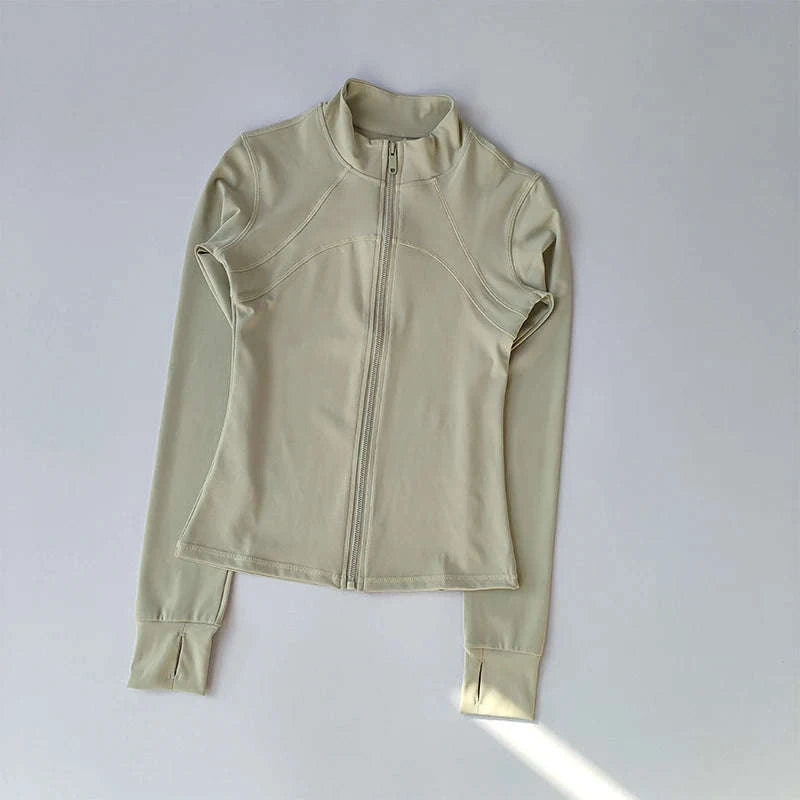 High-End Women's Yoga Jacket-M / beige