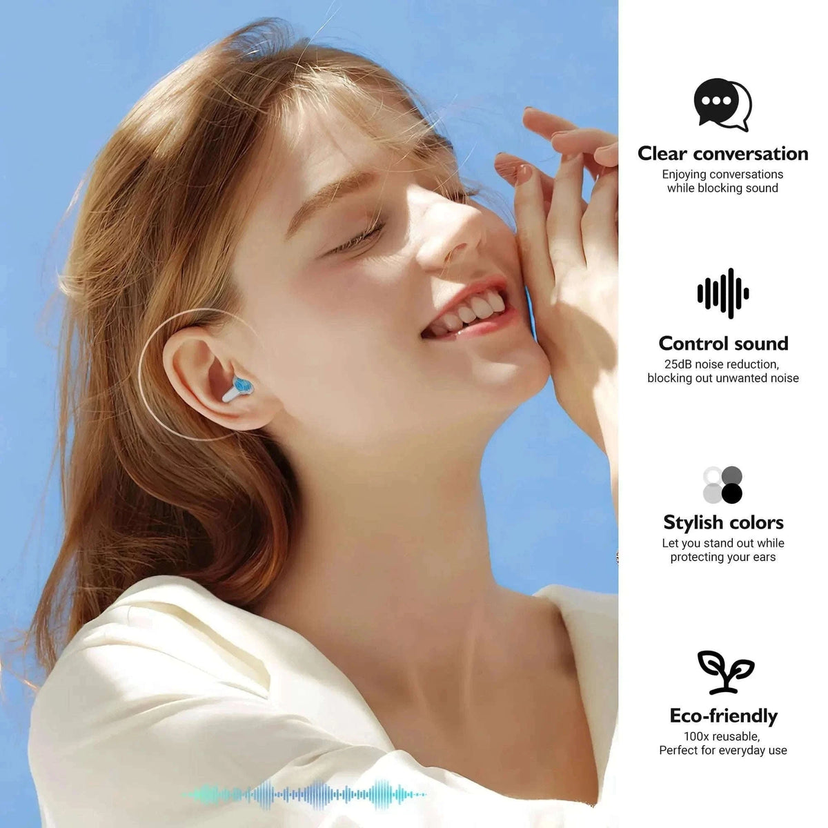 High Fidelity Silicone Ear Plugs for Clearer Sound and Comfort-Red-04