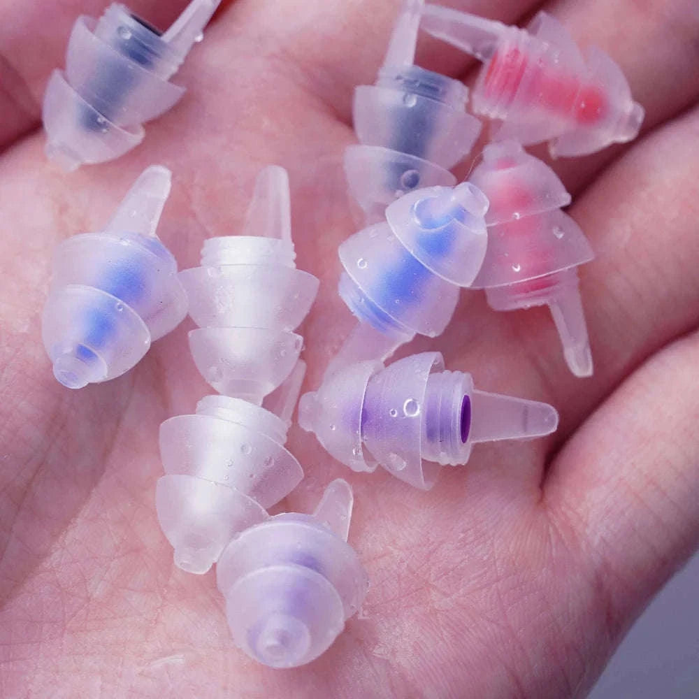 High Fidelity Silicone Ear Plugs for Clearer Sound and Comfort-Red-04