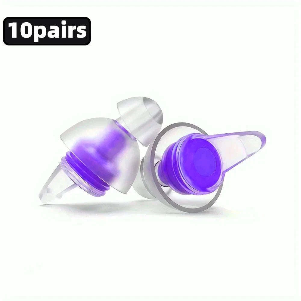High Fidelity Silicone Ear Plugs for Clearer Sound and Comfort-Red-04
