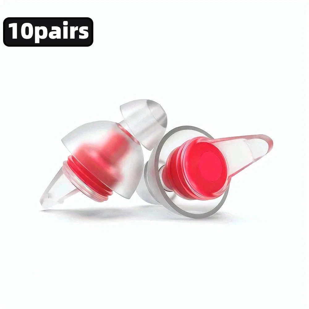 High Fidelity Silicone Ear Plugs-Red-04