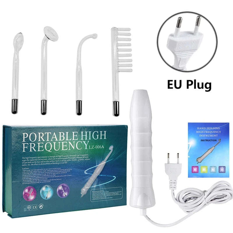 High Frequency Electrotherapy Facial Wand for Skin Rejuvenation-EU Plug
