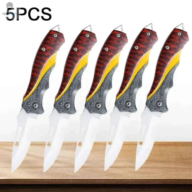 High Hardness Folding Pocket Knife for Everyday and Outdoor Use-3pc knife