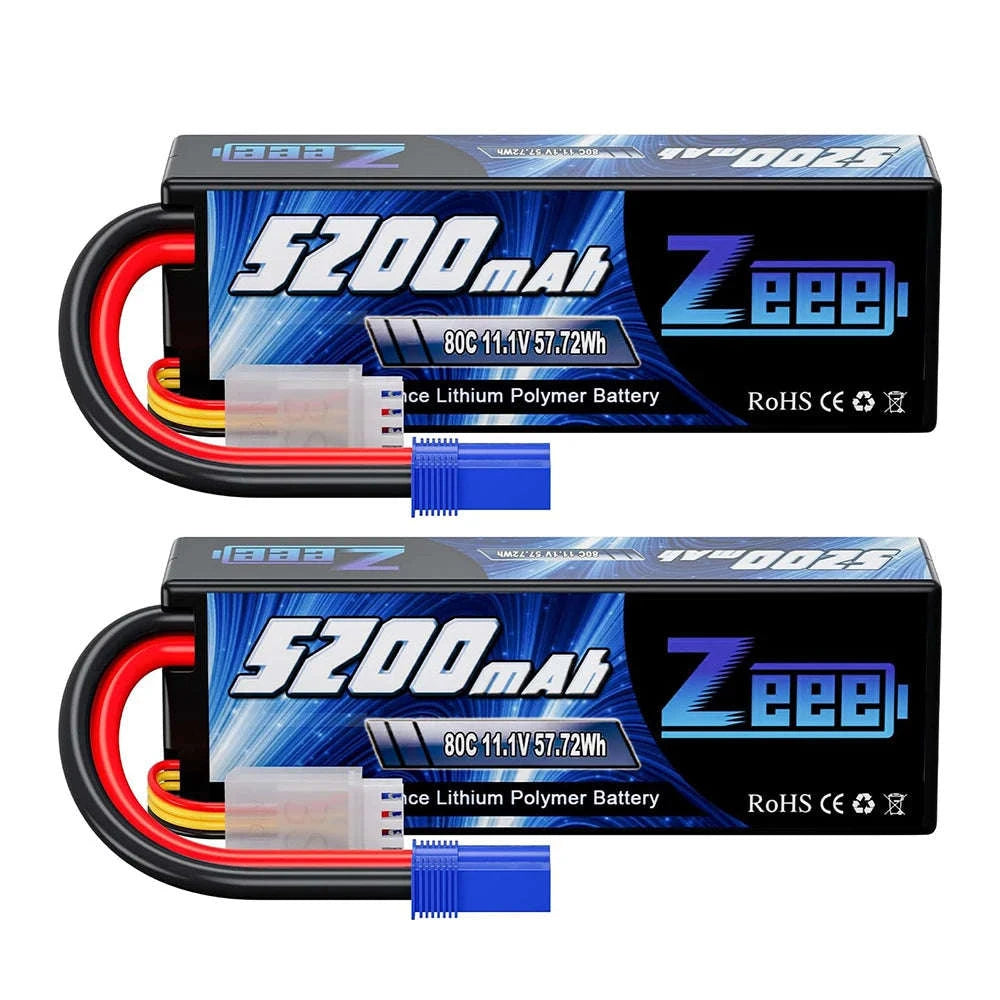 High‑Output 3S 5200mAh LiPo Battery Hardcase for RC Models-2pcs 3S 5200mah EC5 / GERMANY