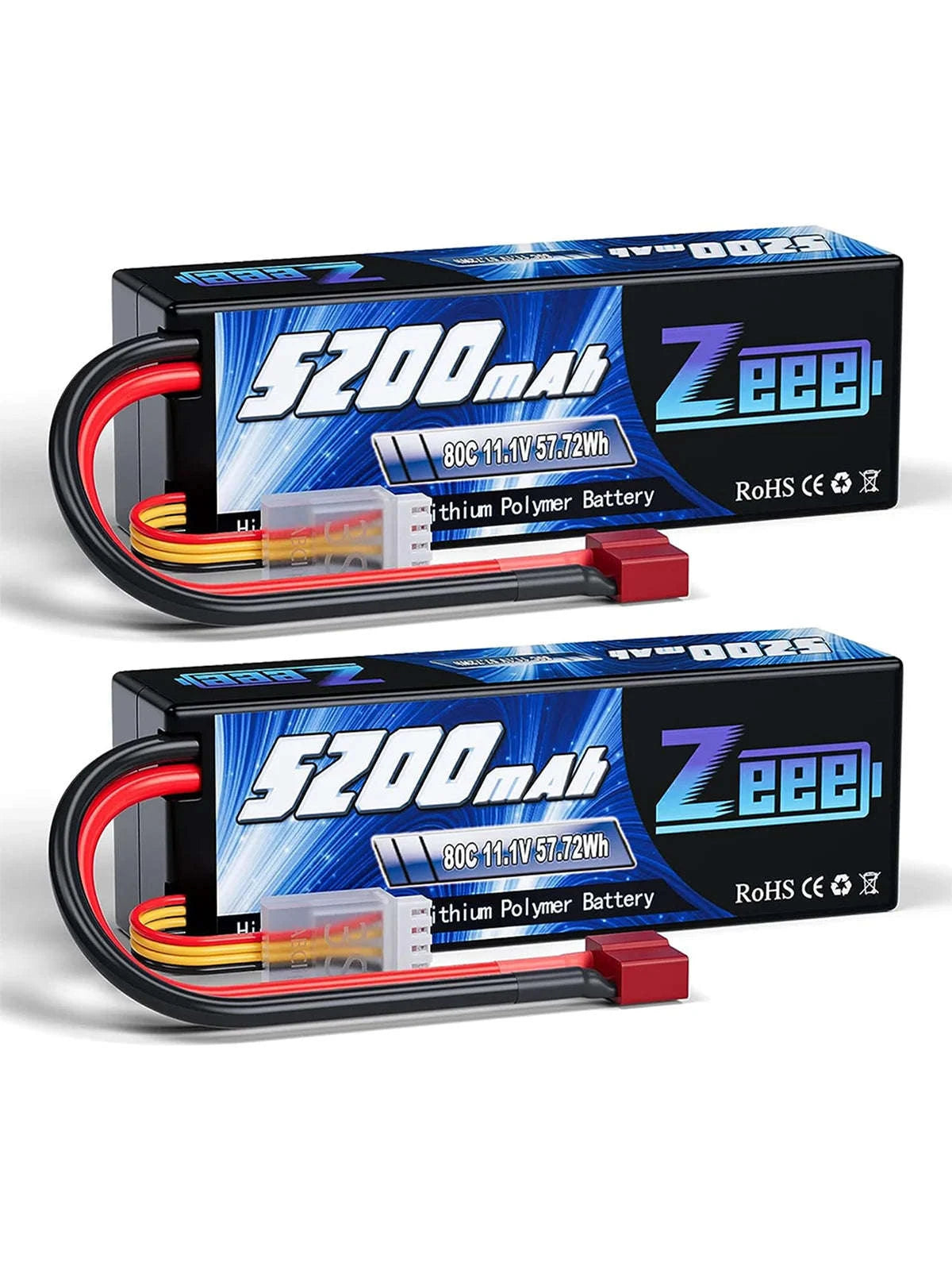 High‑Output 3S 5200mAh LiPo Battery Hardcase for RC Models-2pcs 3S 5200mah EC5 / GERMANY