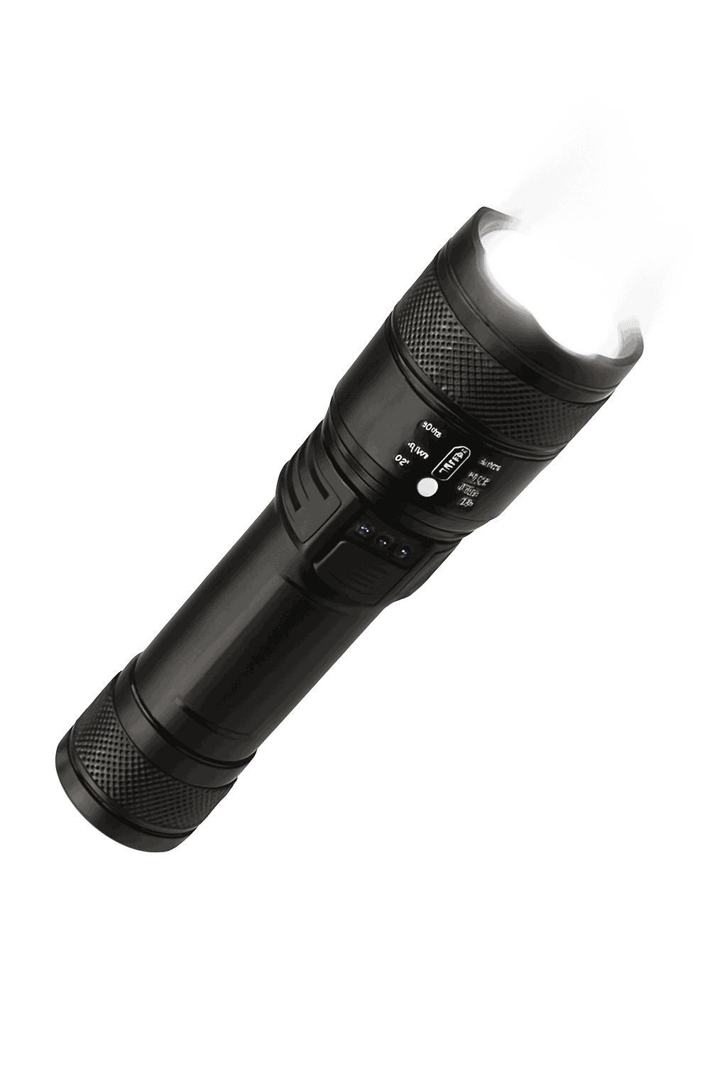 High Power LED Flashlight with Long-Range Beam and USB-C-P200 2PCS