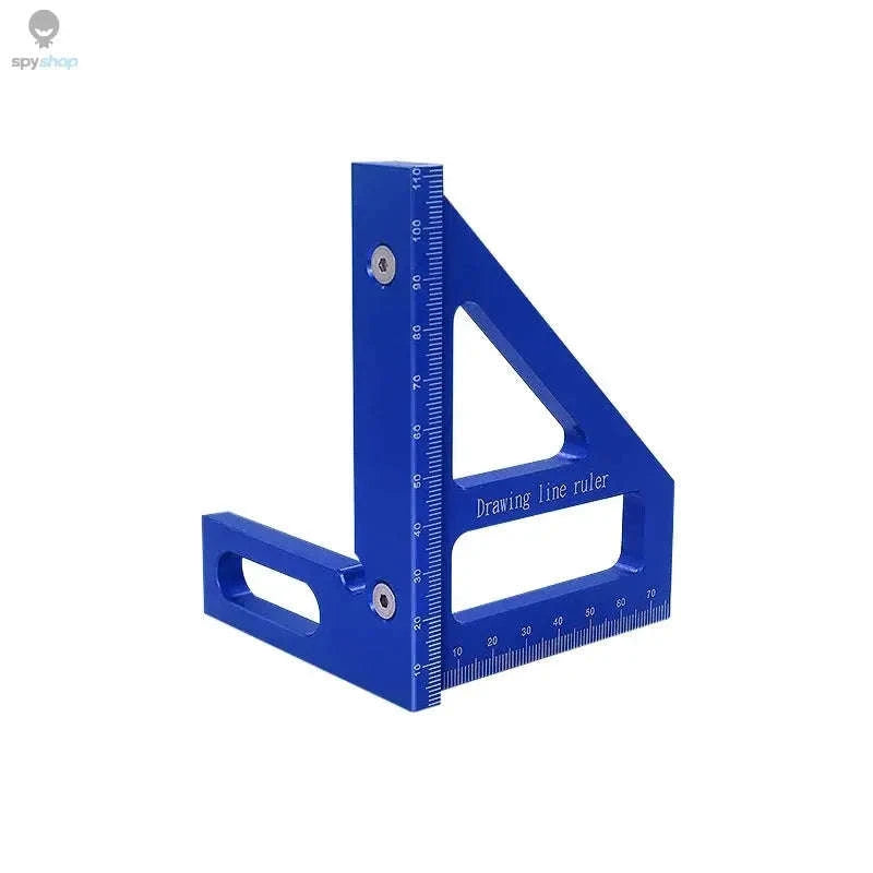 High-Precision Aluminum Alloy Miter Triangle Ruler-Red