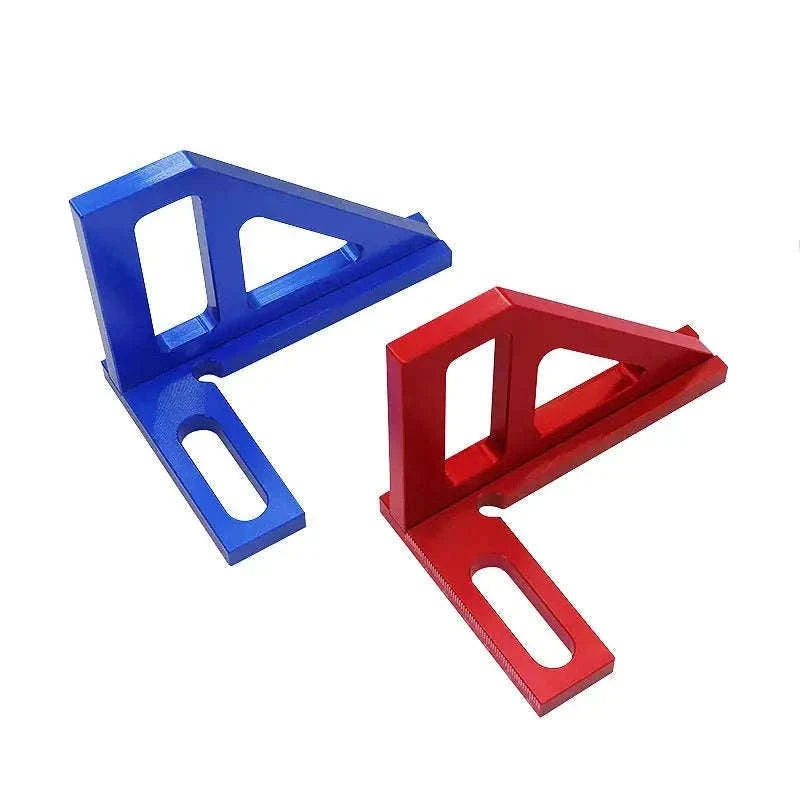 High-Precision Aluminum Alloy Miter Triangle Ruler-Red