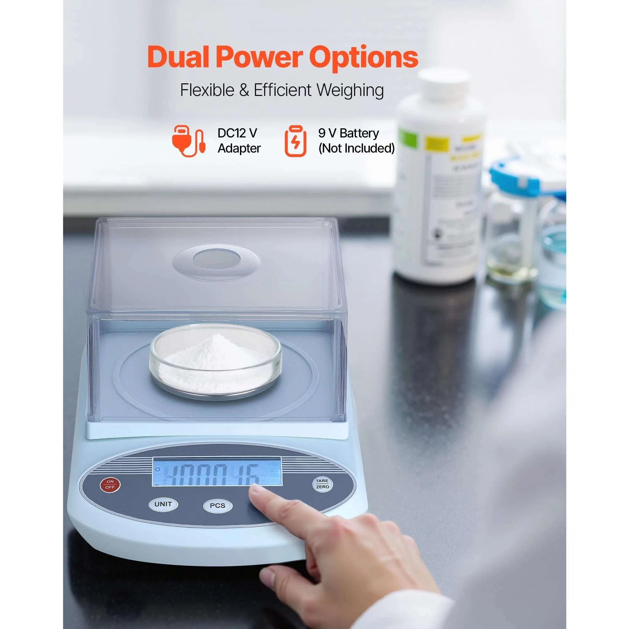 High Precision Analytical Balance 0.001g with Draft Shield-200g / United States