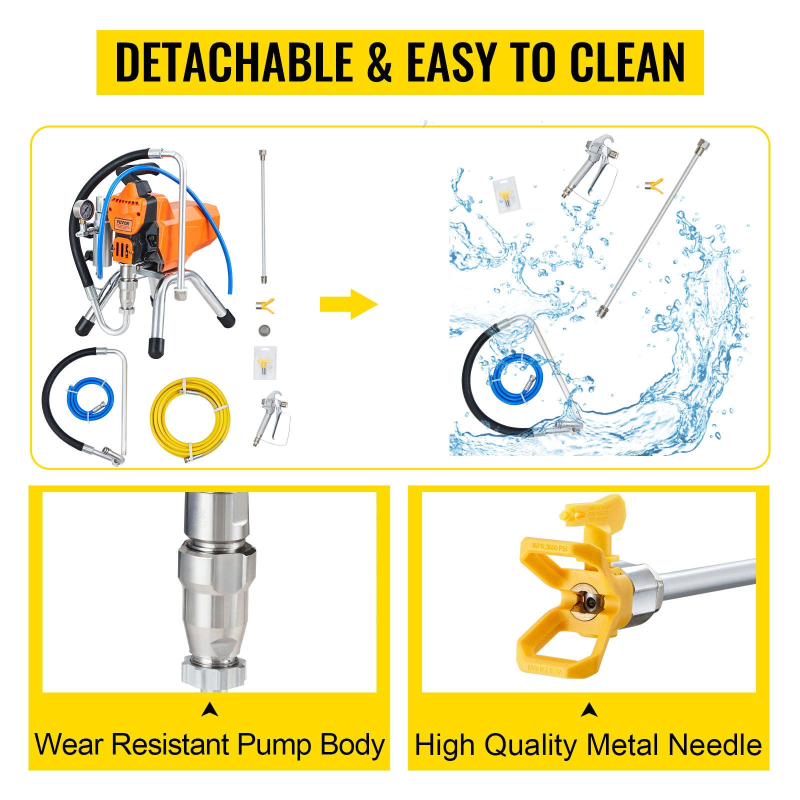 High‑Pressure Airless Wall Paint Spray Gun Machine-2200W / CZECH REPUBLIC