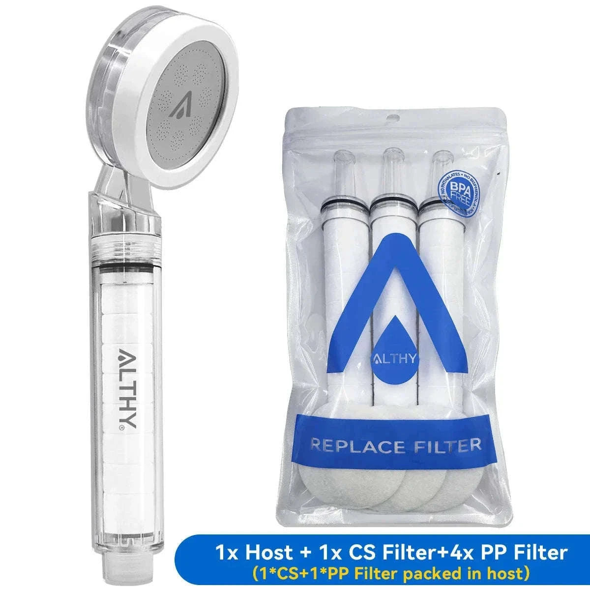 High Pressure Handheld Shower Head Water Filter-CS Shower Suit / China Mainland