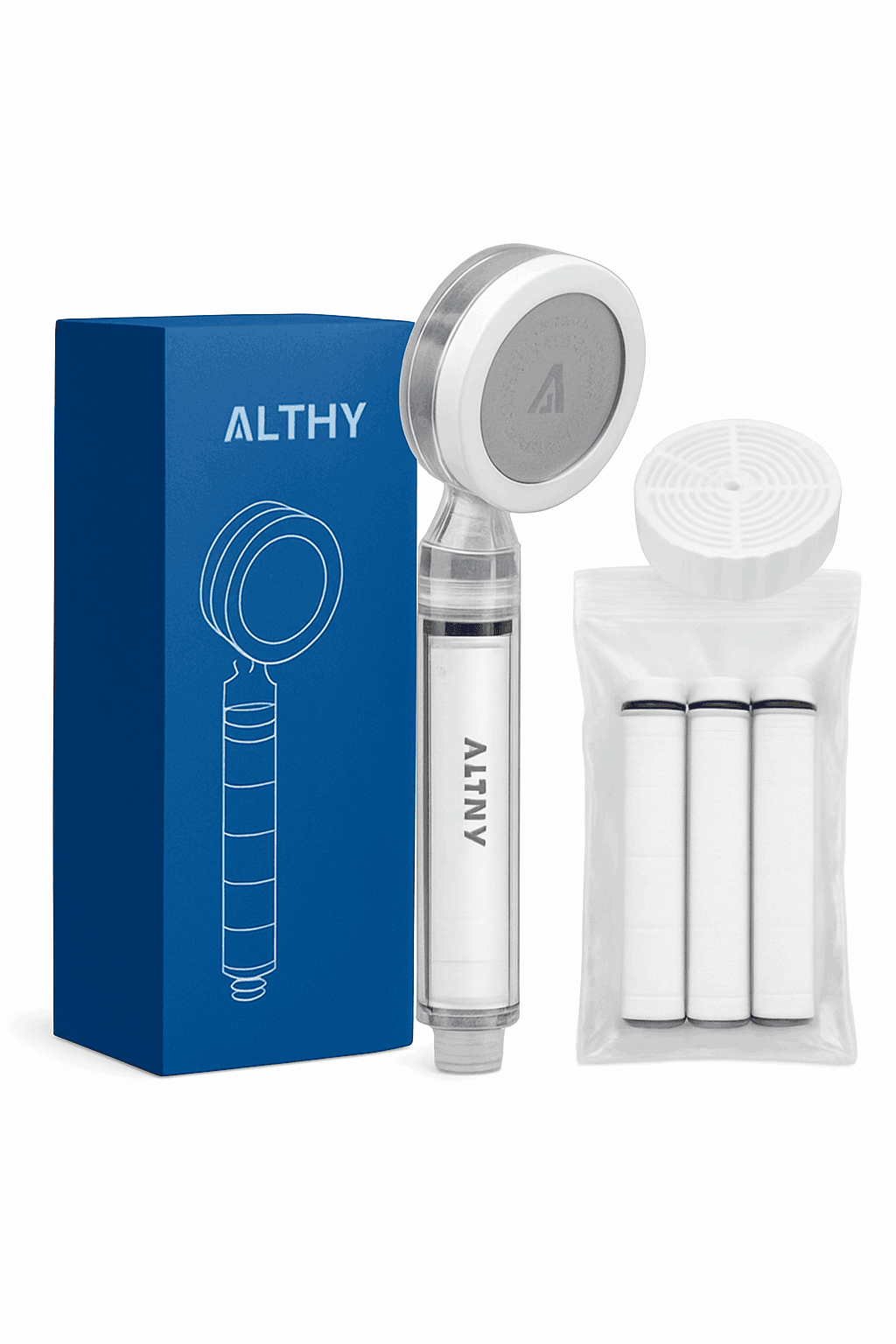 High Pressure Handheld Shower Head Water Filter-CS Shower Suit / China Mainland