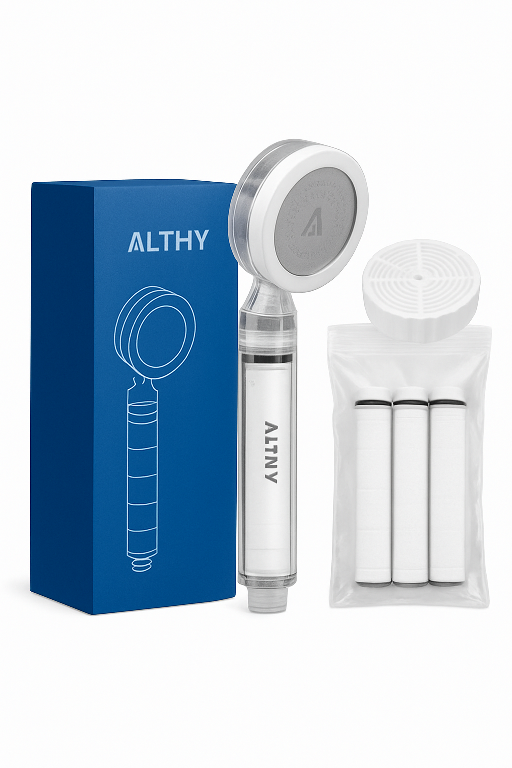 High Pressure Handheld Shower Head Water Filter