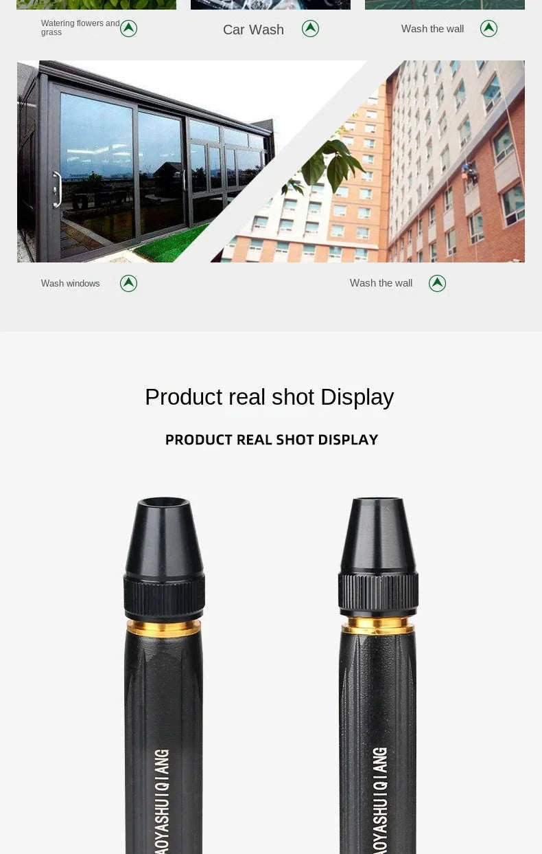 High-Pressure Water Gun for Car Washing and Home Cleaning-plastic body-Bset